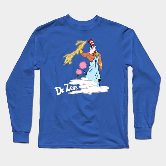 Dr. Zeus Long Sleeve T-Shirt by scottsherwood